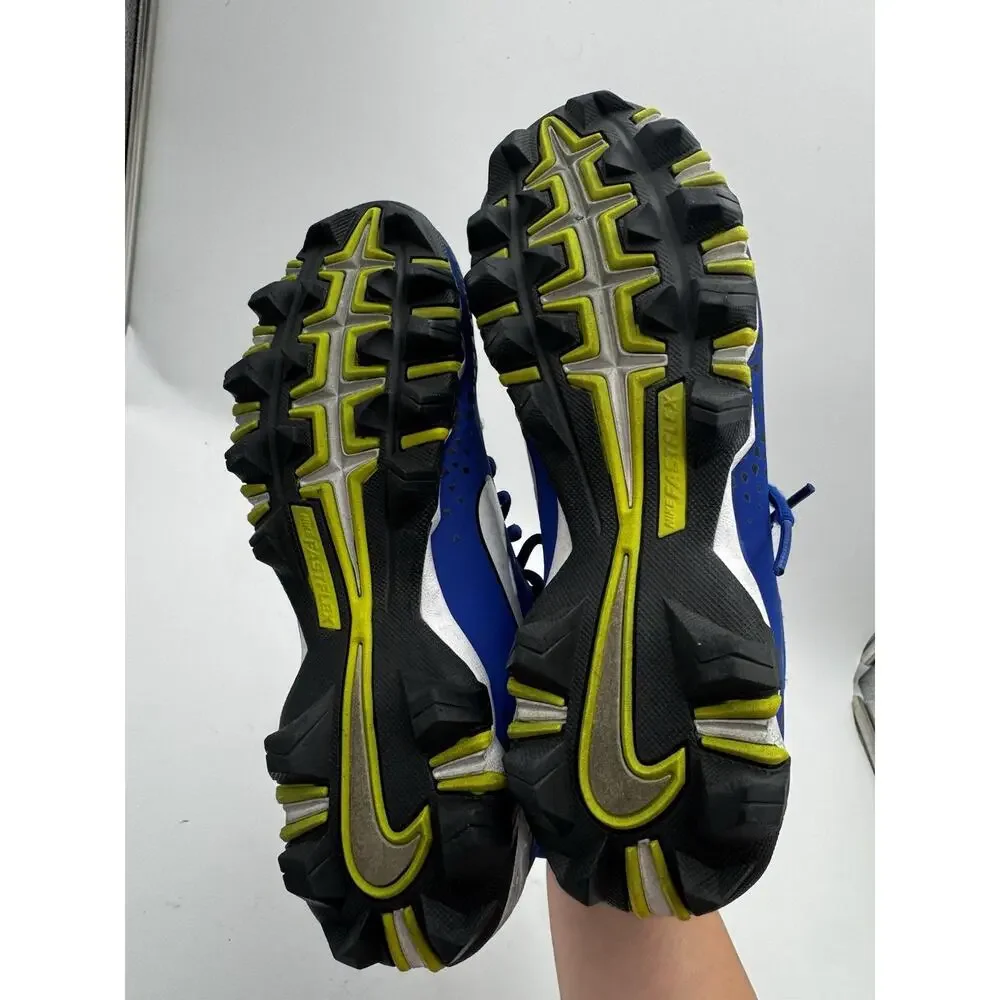 Nike Fastflex Youth 6Y Blue High Top Turf Cleats Athletic Shoes